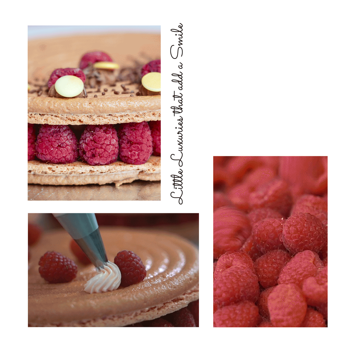 Little Luxuries that add a Smile: raspberry cake making